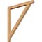 Ekena Millwork Traditional Block Smooth Bracket, Western Red Cedar, 3 1/2"W x 44"D x 48"H BKT04X44X48TRA05SWR - alternate 1